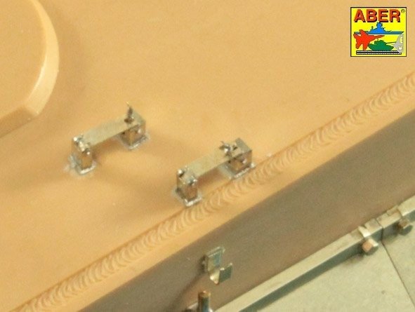 Aber 16029 Handles for towing ropes and tensioning the tracks of Tiger I and King Tiger tanks 1/16