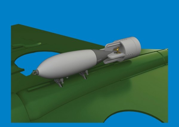 Eduard 6481080 P-40 500lb GP British bomb PRINT EDUARD 1/48