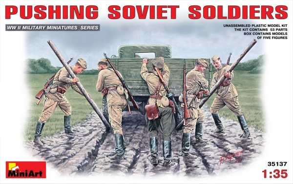 MiniArt 35137 Pushing Soviet Soldiers (1939-1945) (1:35)