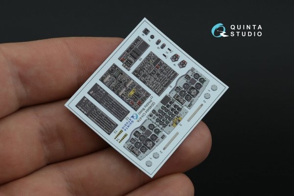 Quinta Studio QD48464 CH-47A 3D-Printed coloured Interior on decal paper (HobbyBoss) 1/48