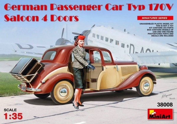 MiniArt 38008 German Passenger Car Type 170V Saloon 4 doors 1/35