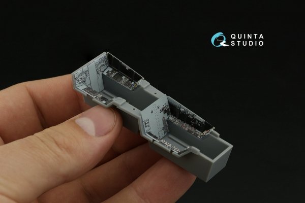 Quinta Studio QD48374 F/A-18F early 3D-Printed &amp; coloured Interior on decal paper (Hobby Boss) 1/48