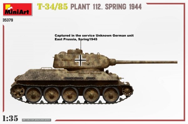 MiniArt 35379 T-34/85 PLANT 112. SPRING 1944 1/35