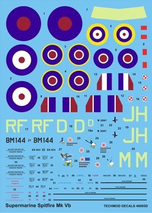 Techmod 48005 - Supermarine Spitfire Mk VB (1:48)