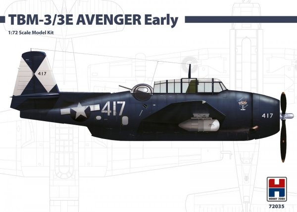 Hobby 2000 72035 TBM-3/3E AVENGER Early ( Hasegawa ) 1/72