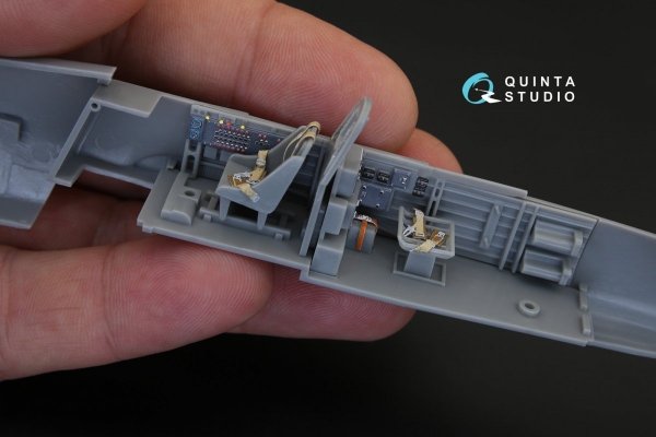 Quinta Studio QD48092 Ju 87D/G 3D-Printed &amp; coloured Interior on decal paper (for Hasegawa kit) 1/48