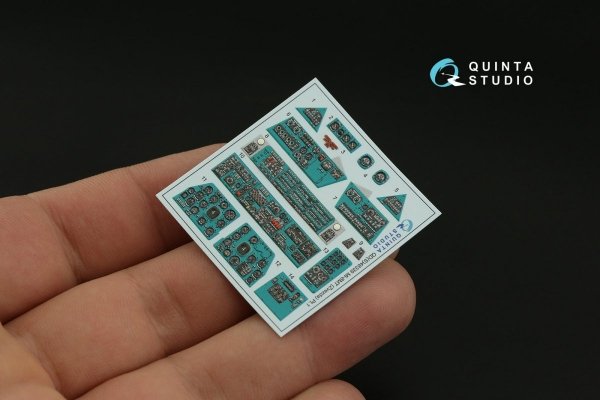 Quinta Studio QD48339 Mi-8MT 3D-Printed &amp; coloured Interior on decal paper (Zvezda) 1/48