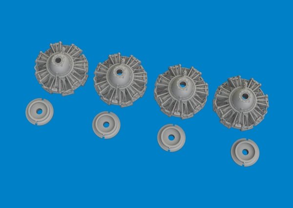 Eduard 6481029 B-24J engines PRINT HOBBY BOSS 1/48