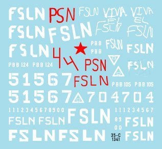 Star Decals 35-C1341 Nicaragua 2. Sandinista guerilla and post 1979 revolution army 1/35