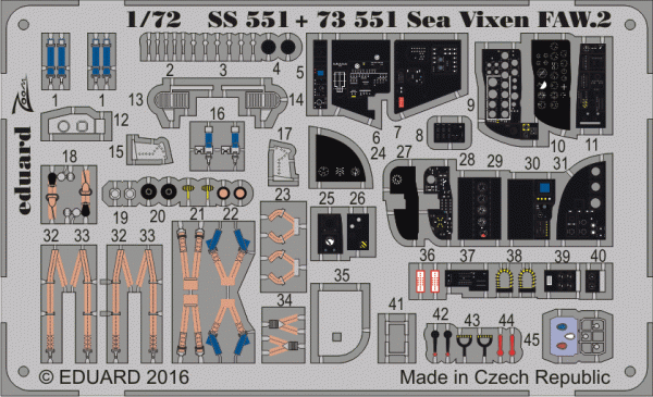 Eduard SS551 Sea Vixen FAW.2 CYBER HOBBY 1/72