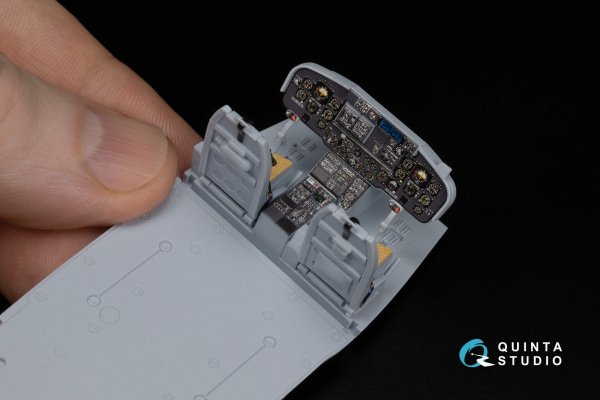 Quinta Studio QD+48454 Lynx AH-7 3D-Printed &amp; coloured Interior on decal paper (Airfix) (with 3D-printed resin parts) 1/48
