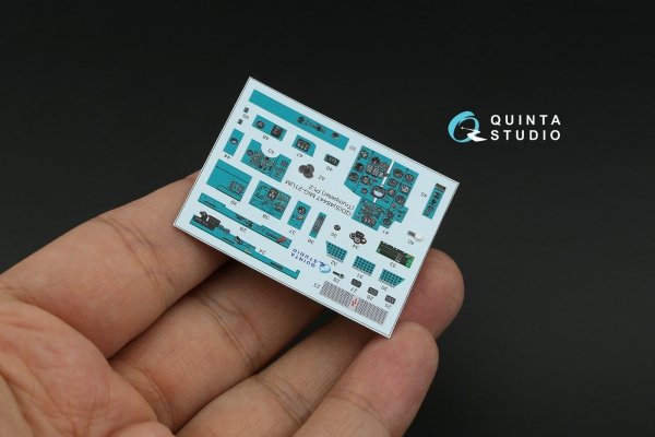 Quinta Studio QDS-48447 MiG-21UM 3D-Printed coloured Interior on decal paper (Trumpeter) (Small version) 1/48