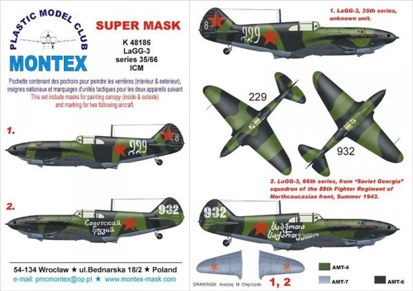 Montex K48186 LaGG-3 1/48