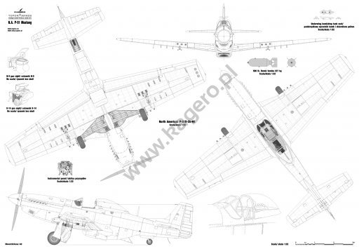 Kagero 7028 North American P-51 Mustang B/C/D/K models EN/PL
