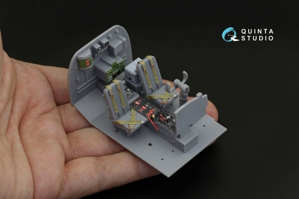 Quinta Studio QD32127 A-26B 3D-Printed &amp; coloured Interior on decal paper (Hobby Boss) 1/32
