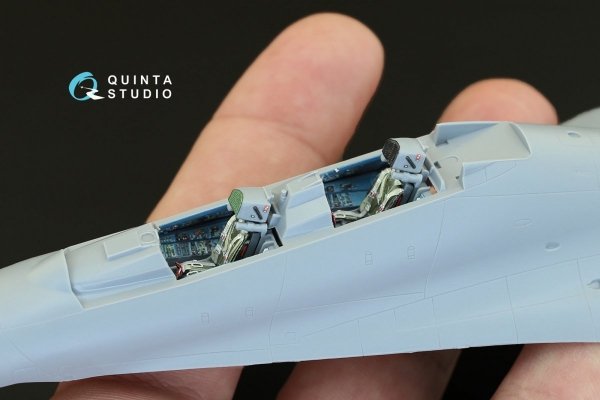 Quinta Studio QD48001 Yak-3 3D-Printed &amp; coloured Interior on decal paper (for 4814 Zvezda kit) 1/48