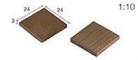 Aedes Ars 02103 Black Roof Tile (25 pcs) 1/10