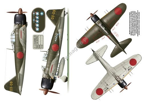 Kagero 3081 Mitsubishi A6M Reisen Zero vol. III PL