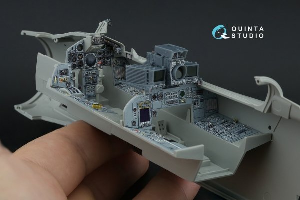 Quinta Studio QD+32230 Tornado IDS Italian 3D-Printed &amp; coloured Interior on decal paper (Italeri) (with 3D-printed resin parts) 1/32