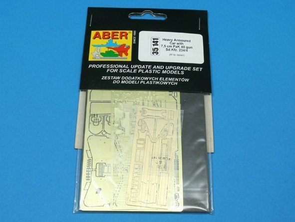 Aber 35141 Ciezki samochod pancerny Sd.Kfz  234/4 z dzialem 7.5cm (ITA) (1:35)