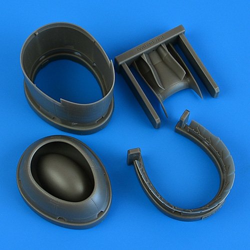 Quickboost QB49126 P-47D Thunderbolt cowling cooling flaps (opened) MINIART 1/48