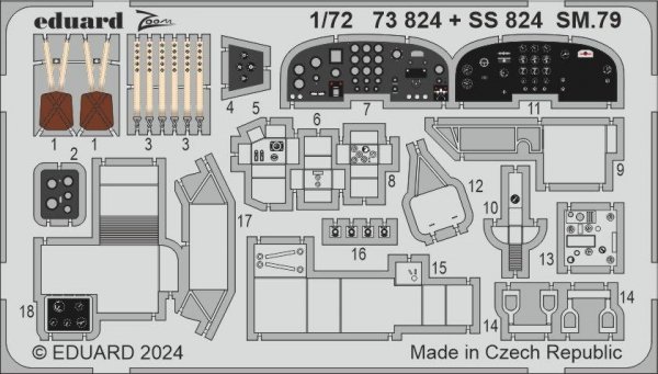 Eduard BIG72181 SM.79 ITALERI 1/72