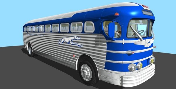 Roden 816 GMC PD3701 Silverside Bus &quot;Greyhound Lines&quot; 1/35