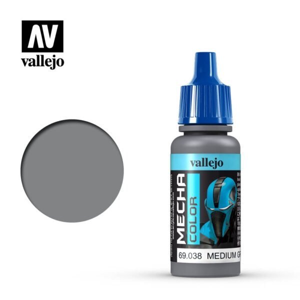 Vallejo 69038 Mecha Color - Medium Grey 17ml