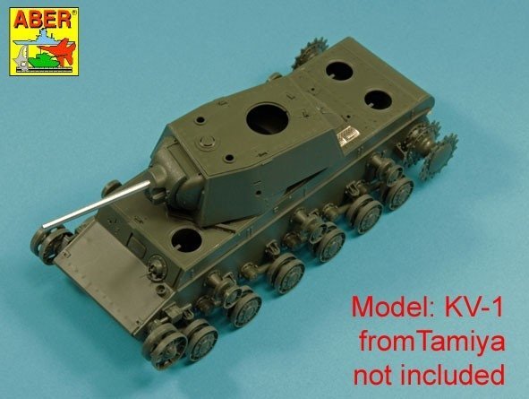Aber 35L-323 Lufa 76,2mm ZiS-5 do radzieckiego czołgu KW-1 / 76,2mmZiS-5 barrel for Soviet KV-1 Heavy Tank 1/35