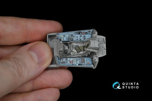 Quinta Studio QD48172 Su-33 3D-Printed &amp; coloured Interior on decal paper (for Kinetic kit) 1/48