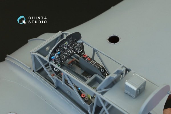 Quinta Studio QD32007 Yak-3 3D-Printed &amp; coloured Interior on decal paper (for Special Hobby kit) 1/32