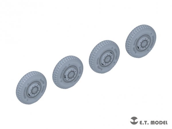 E.T. Model P35-105 WWII German Sd.Kfz.234 Large Diameter Weighted Wheels Type.5 1/35