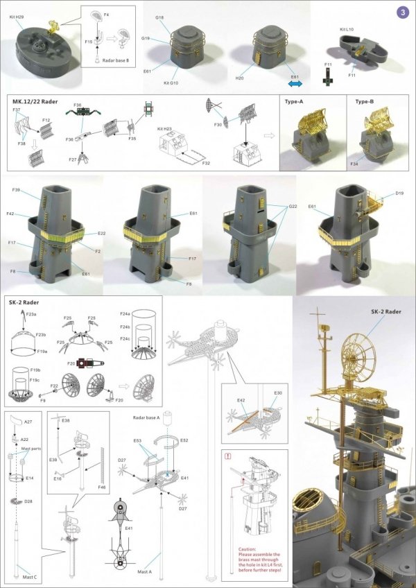 Very Fire VF350013 Very Fire USS Montana BB-67 Super Detail Set 1/350