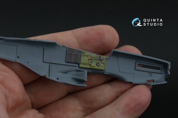 Quinta Studio QD72182 P-51D Mustang Late 3D-Printed &amp; coloured Interior on decal paper (Eduard) 1/72