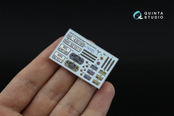 Quinta Studio QD+35143 Kubelwagen Type 82 3D-Printed &amp; coloured Interior on decal paper (Hero) (with 3D-printed resin parts)1/35