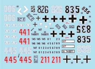 Star Decals 35-C1399 Frundsberg # 4. 10. SS-Panzer Division. StuG III Ausf G and SdKfz 251/1 Ausf D, SdKfz 251/3 Ausf D, SdKfz 251/9 Ausf D 1/35