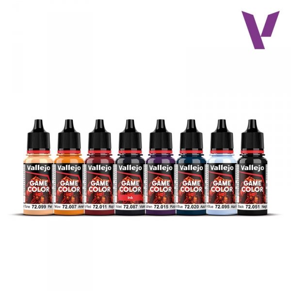 Vallejo 72194 Purple Dragons - Game Color Set - Fantasy Color Series 8x18ml