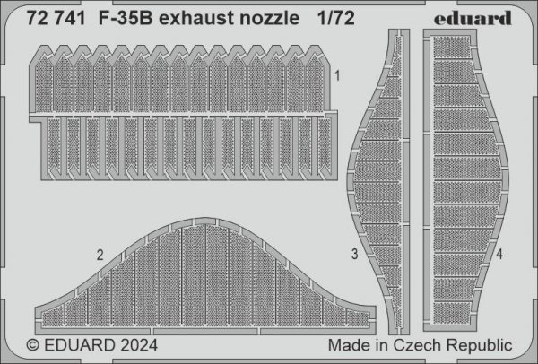 Eduard 72741 F-35B exhaust nozzle TAMIYA 1/72