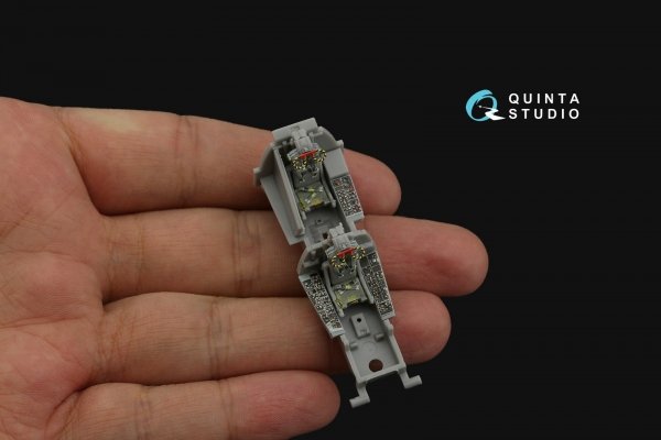 Quinta Studio QD72080 F-4J Late 3D-Printed &amp; coloured Interior on decal paper (Fine Molds) 1/72