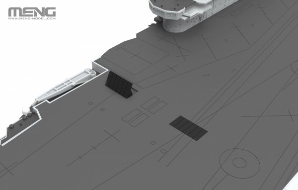Meng Model PS-010 Aircraft Liaoning 1/700