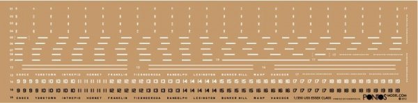 Pontos 35006F1 USS CV-9 Essex 1943 Detail Up Set (1:350)