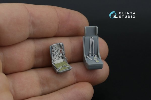 Quinta Studio QD48570 Mi-24A 3D-Printed &amp; coloured Interior on decal paper (Trumpeter) 1/48