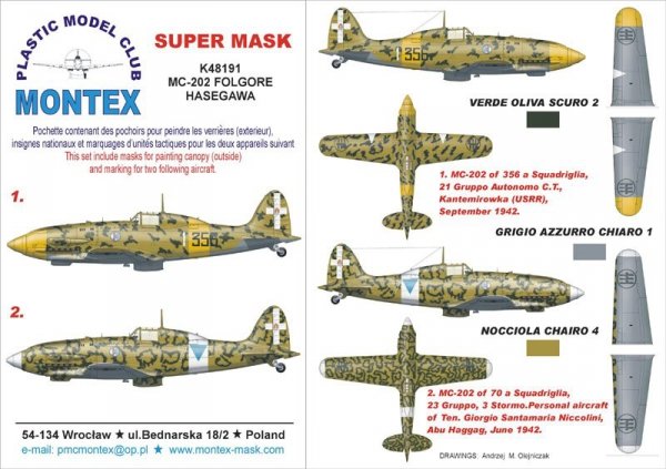 Montex K48191 MACCHI MC-202 1/48
