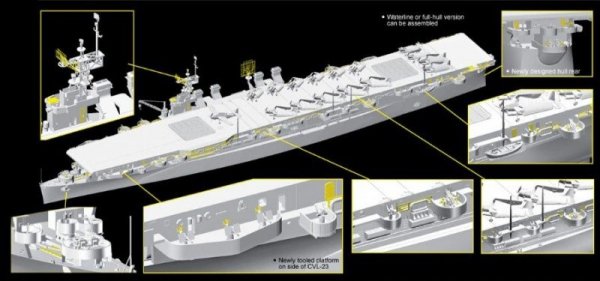 Dragon 1055 U.S.S. Princeton CVL-23 (1:350)