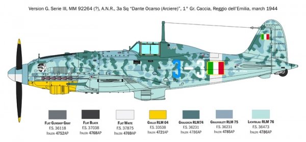 Italeri 2519 Macchi C.205 Veltro 1/32