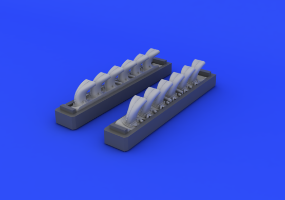 Eduard 648247 Bf 109G exhaust stacks 1/48 EDUARD