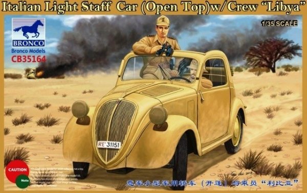 Bronco CB35164 Italian Light Staff Car (Open Top) w/Crew Libya (1:35)