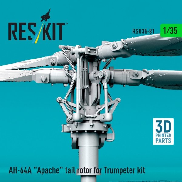 RESKIT RSU35-0081 AH-64A "Apache" tail rotor for Trumpeter kit (3D Printed) (1/35)