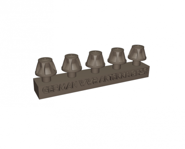 Yamamoto Model Parts YMP3512 German antenna base Set #1 (5pcs.) 1/35