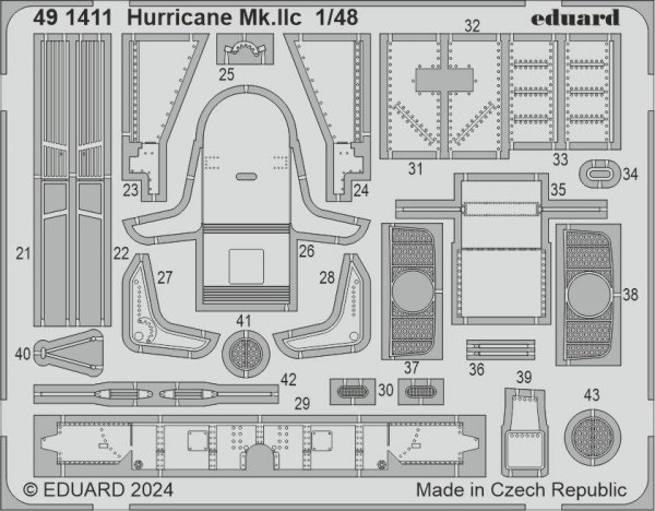 Eduard BIG49400 Hurricane Mk. IIc HOBBY BOSS 1/48